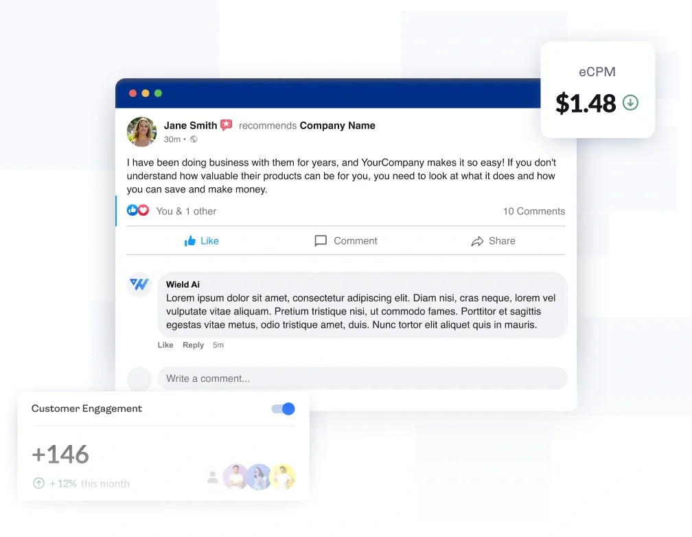 Social Instant AI Engagement